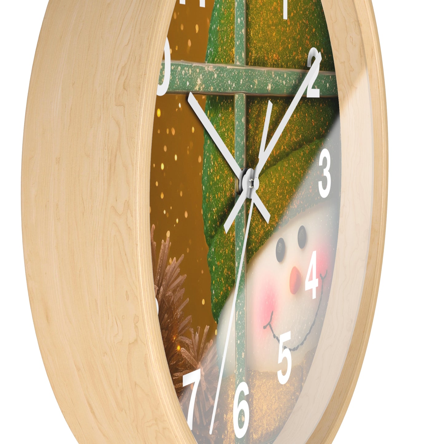 Peek A Boo Snowman Clock (SP Photography Collection)