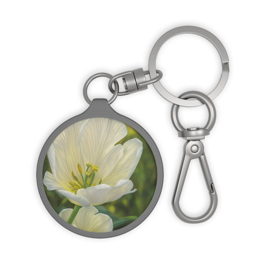 White Tulip Key Ring (SP Photography Collection)
