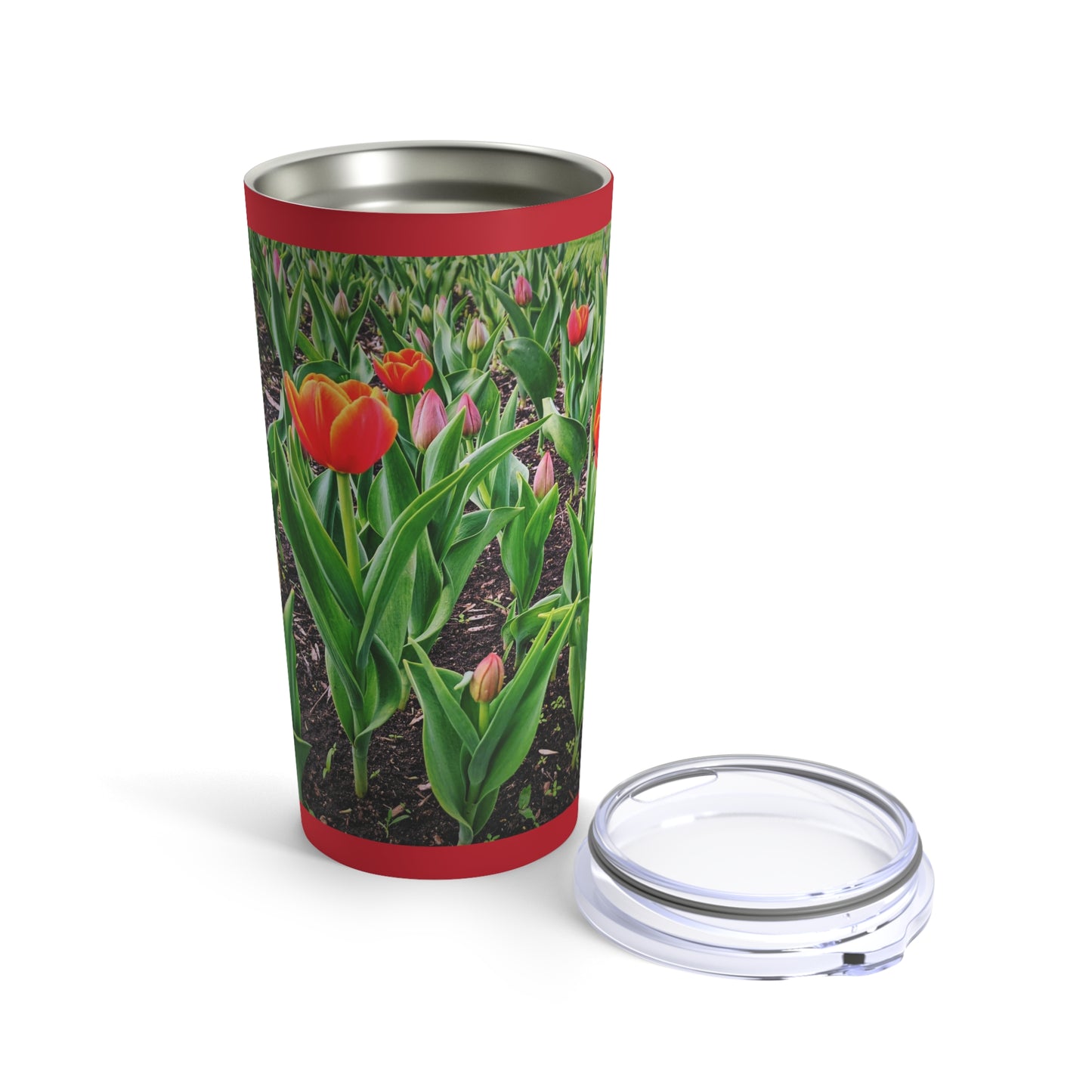 Red Tulips Tumbler 20oz (SP Photography Collection) RED