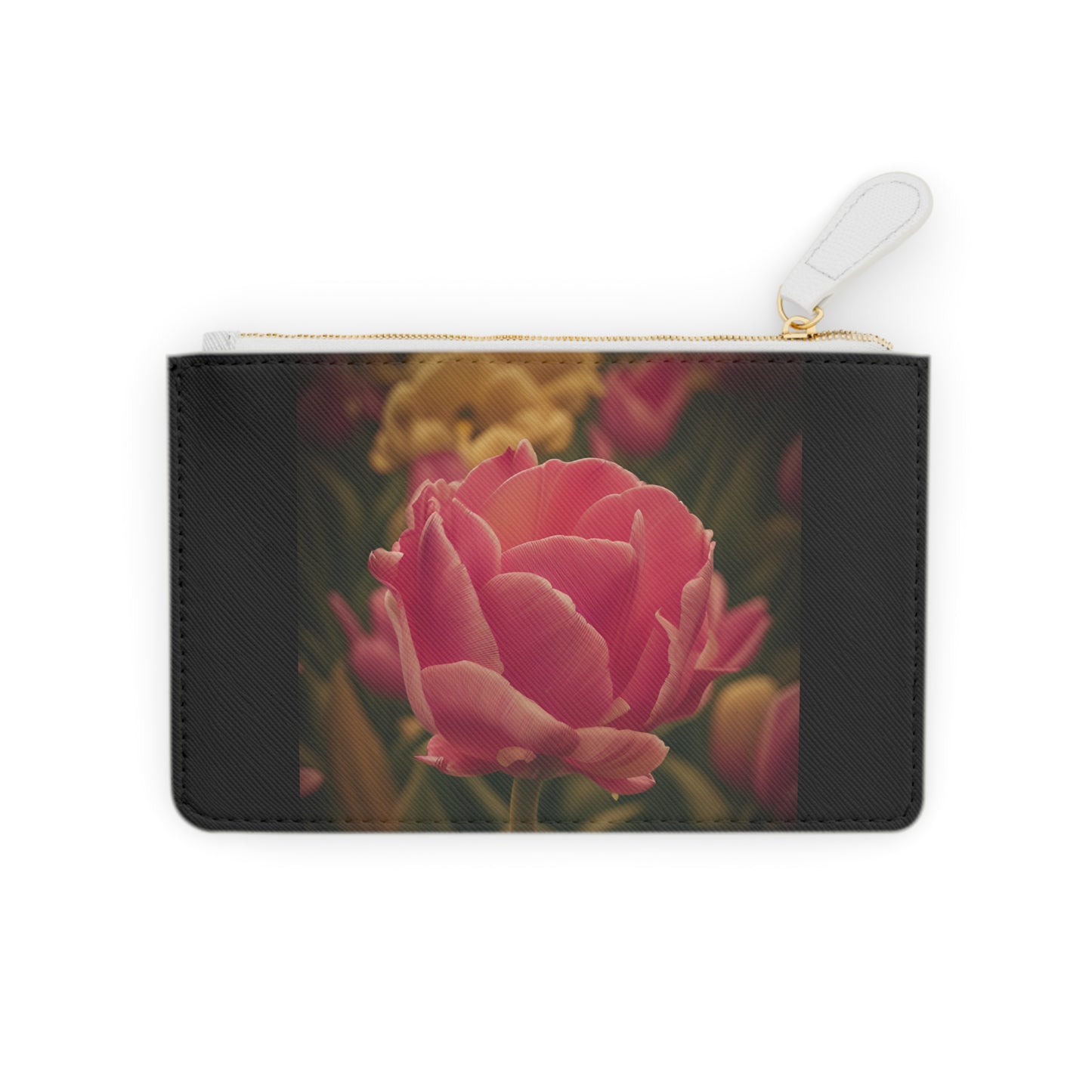 Pink Buttercup Mini Clutch Bag (SP Photography Collection) BLACK