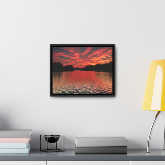 Red Sky Canvas, Horizontal Frame (SP Photography Collection)