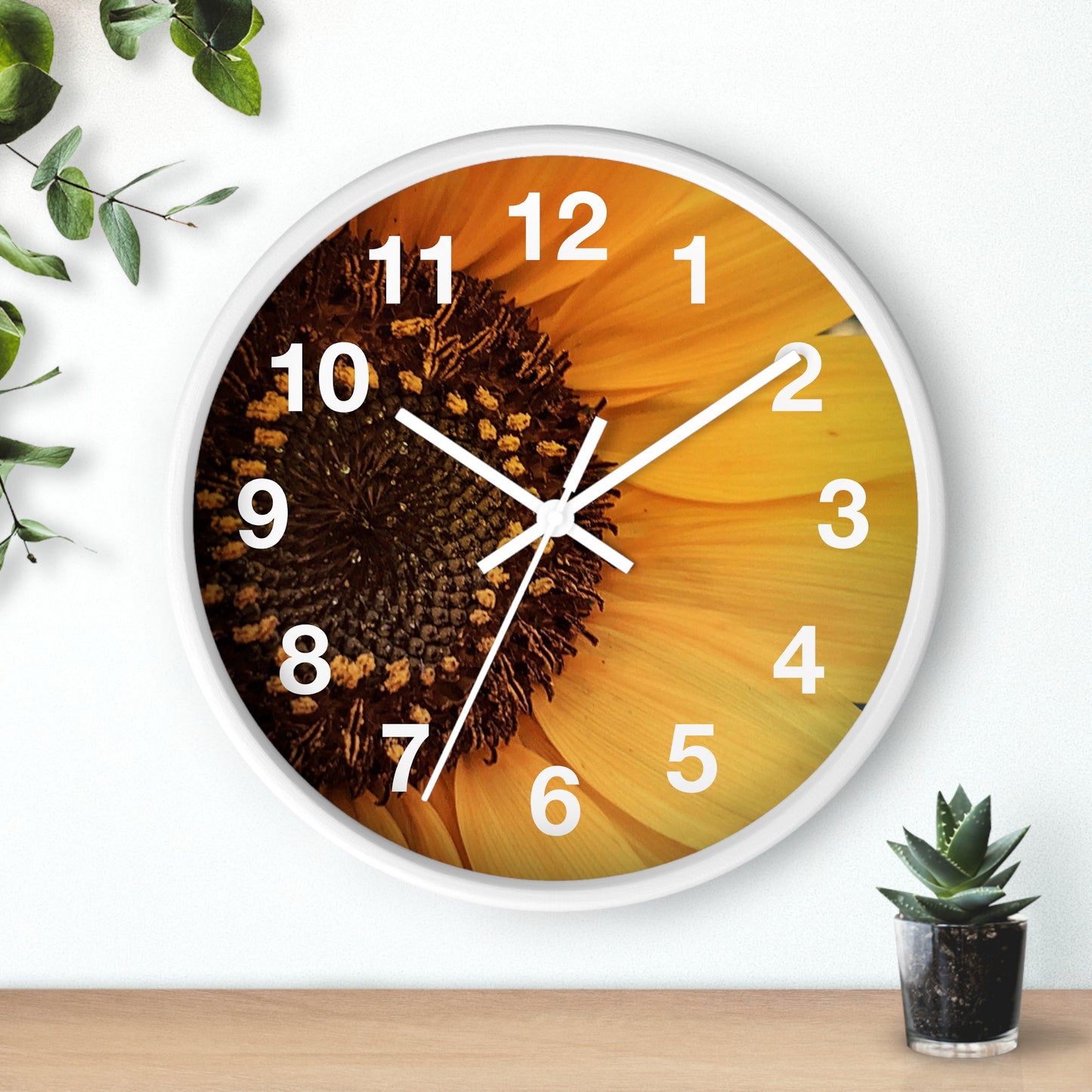 Sun Ray Sunflower Wall Clock (SP Photography Collection)