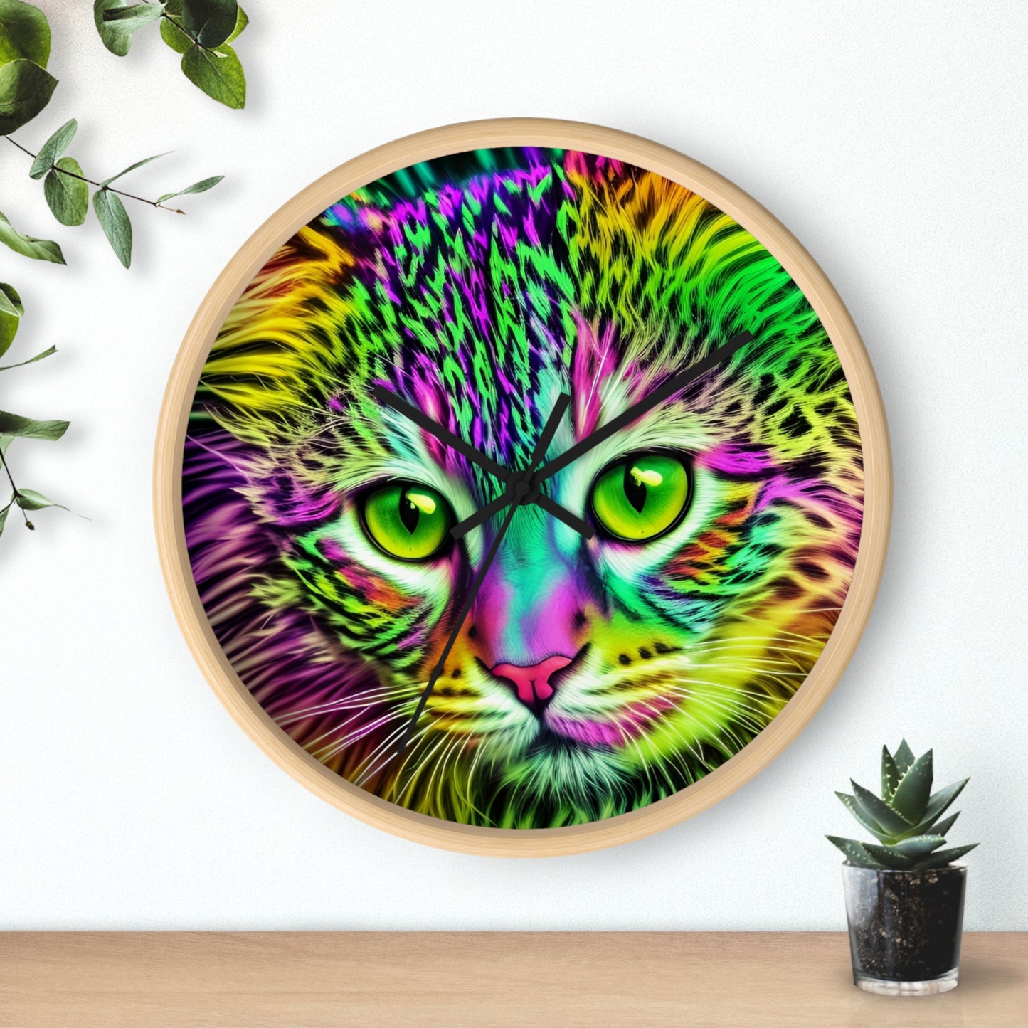 Colorful Kitty Clock (SP Photography Collection)