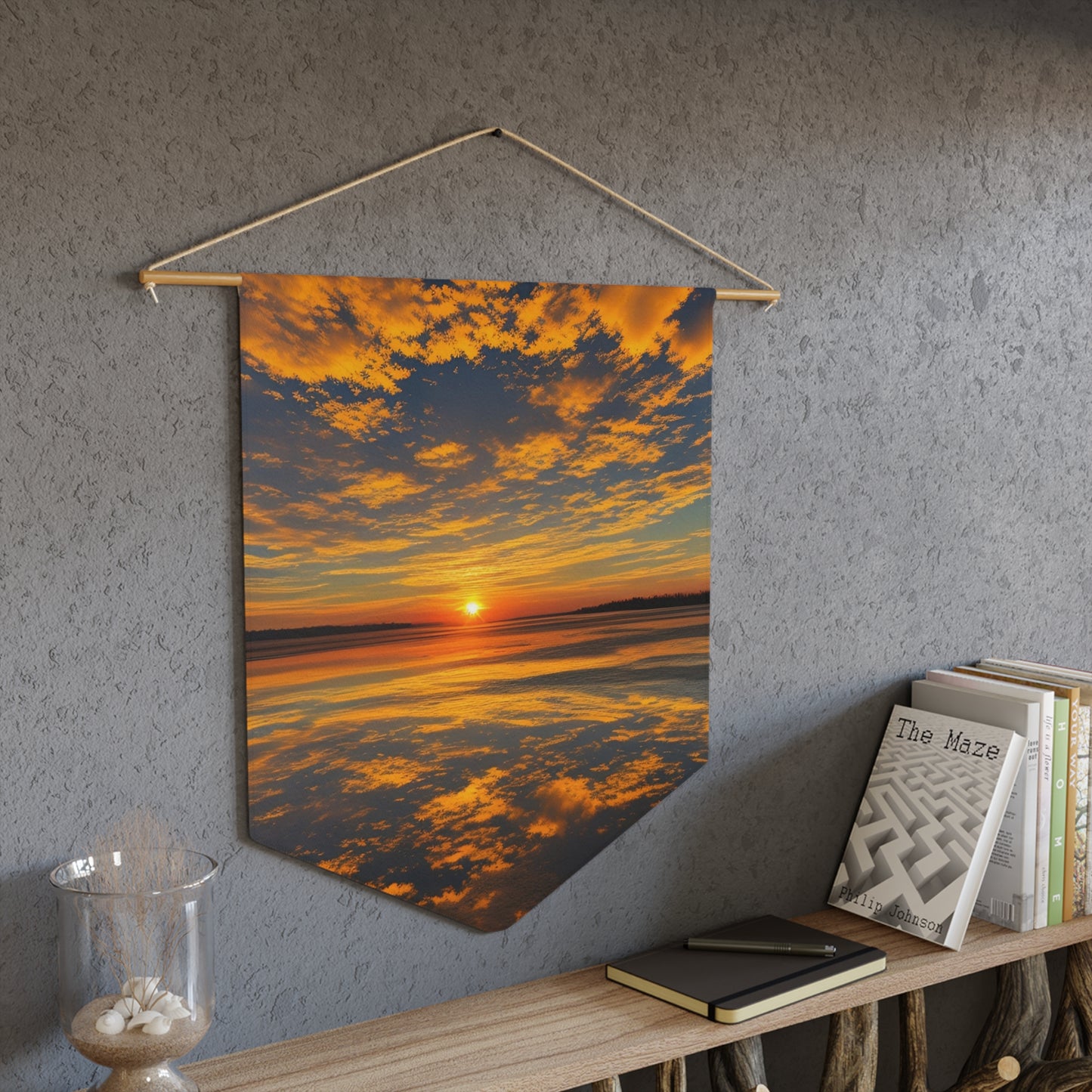 Orange Skies Flag Pennant (SP Photography Collection(Pole not included)