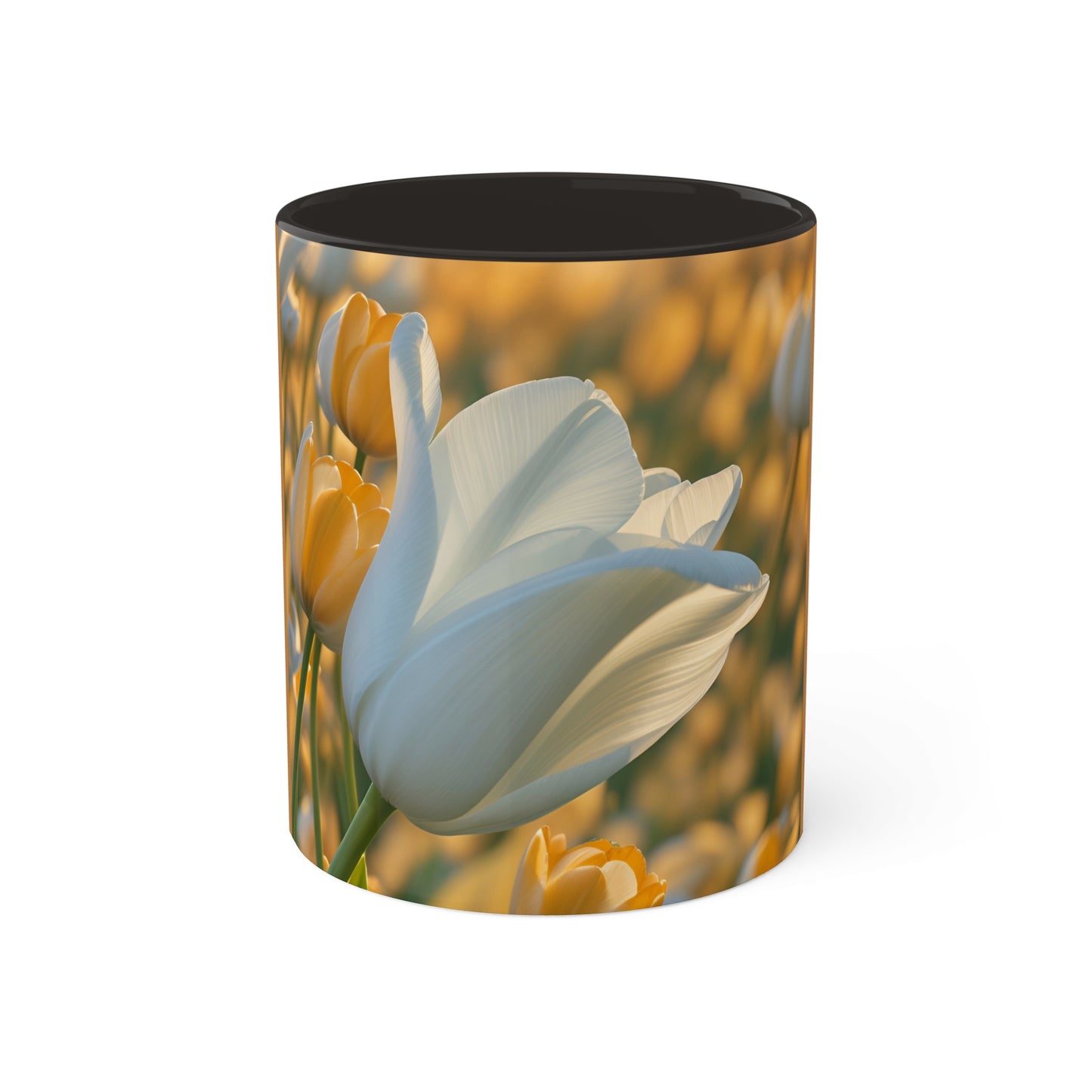 White Flower Tulip Mug, 11oz (SP Photography Collection)