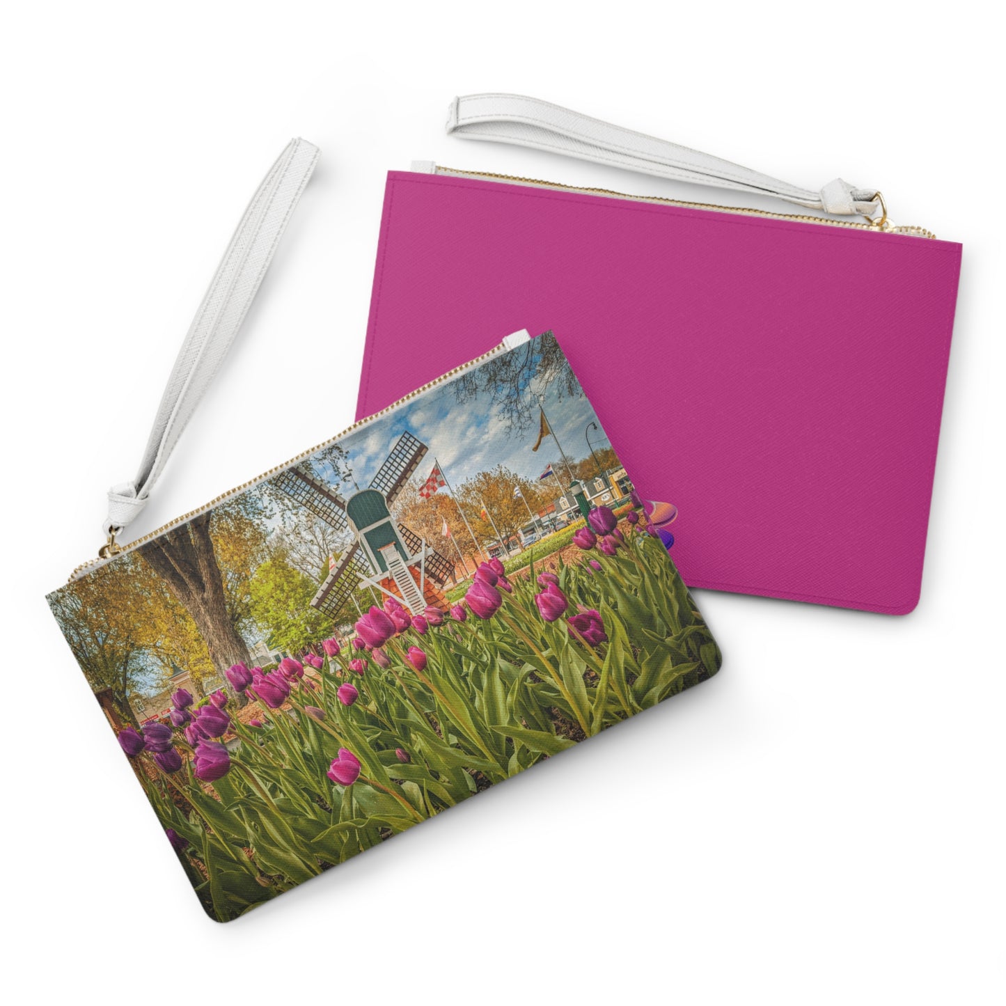 Windmill Tulip Large Clutch Bag (SP Photography Collection) PINK