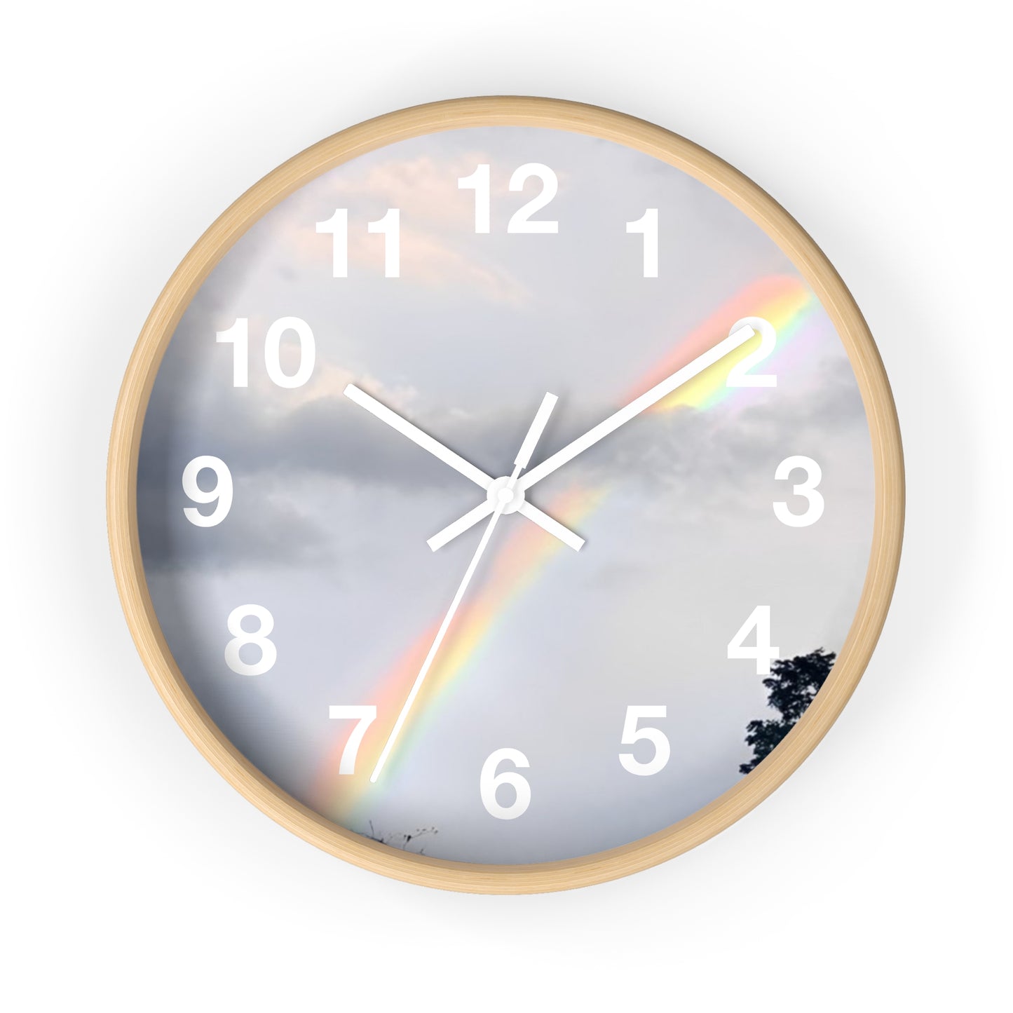 Rainbow Wall Clock (Enchanted Exposures By Tammy Lyne)