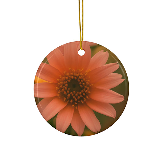 Peach Daisy Ornament (SP Photography Collection)