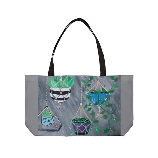 Succulent Delight Weekender Tote Bag (Brookson Collection) GRAY