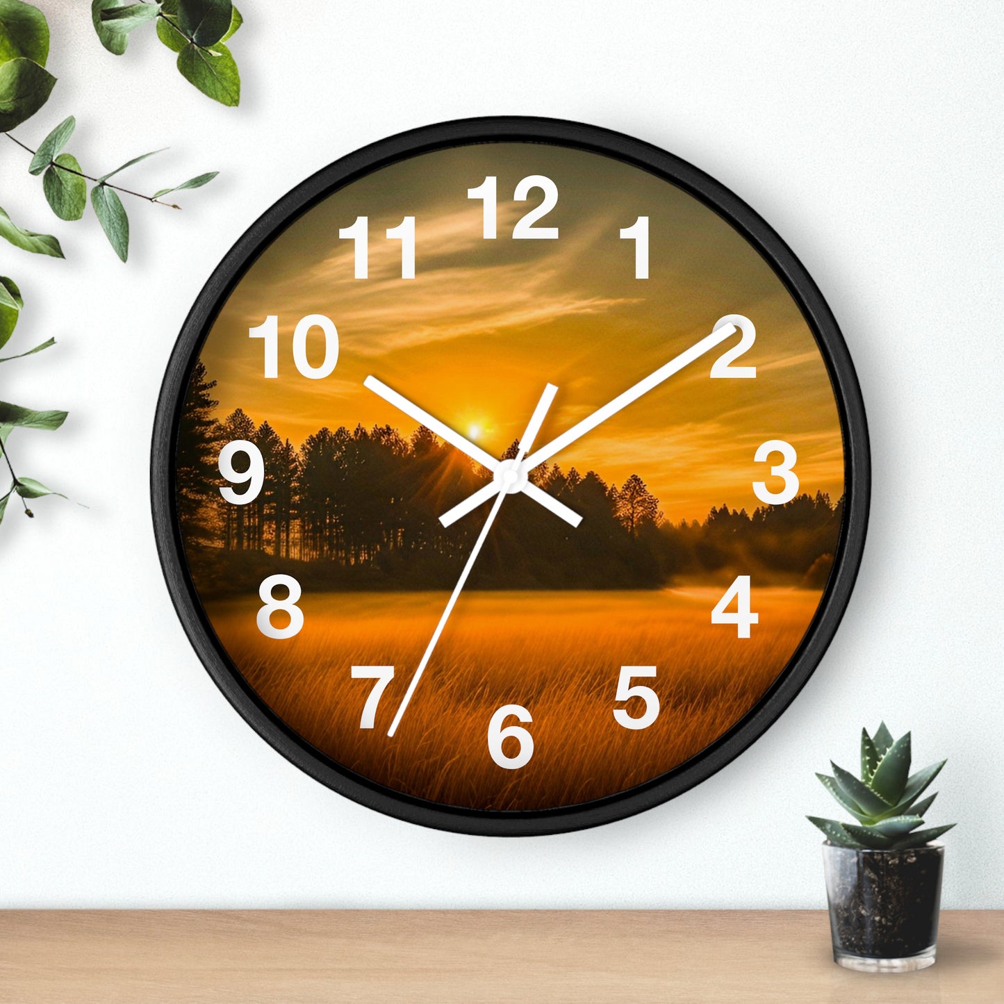 Field Sunset Clock (SP Photography Collection)