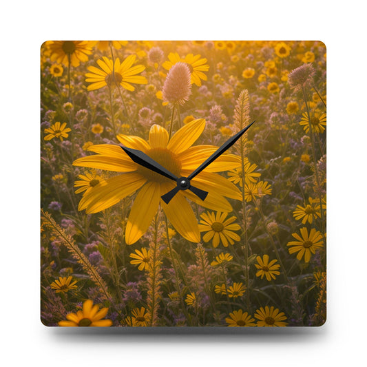 Narrow leaf Acrylic Wall Clock (SP Photography Collection)
