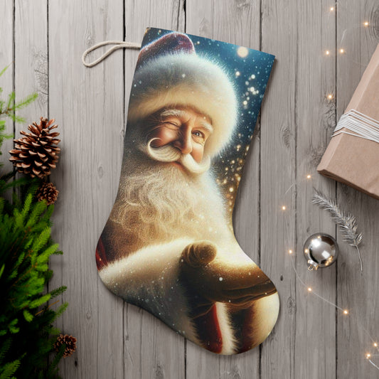 Santa Magic Stocking (ai B & J Collections) BLACK