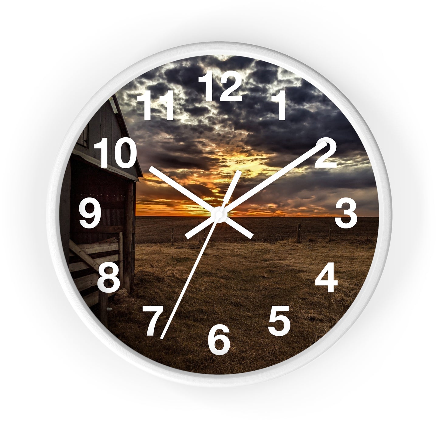 Gray Skies Wall Clock (SP Photography Collection)