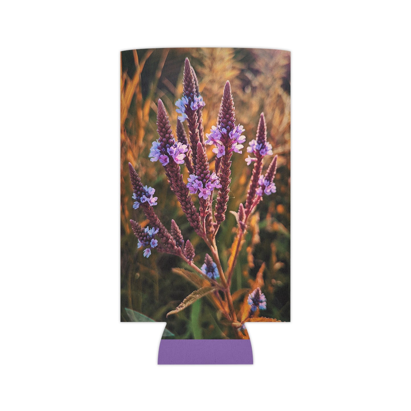 Purple Fields Can Slim Cooler Sleeve (SP Photography Collection) PURPLE