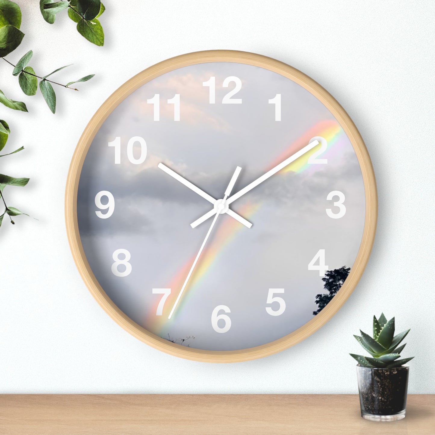 Rainbow Wall Clock (Enchanted Exposures By Tammy Lyne)