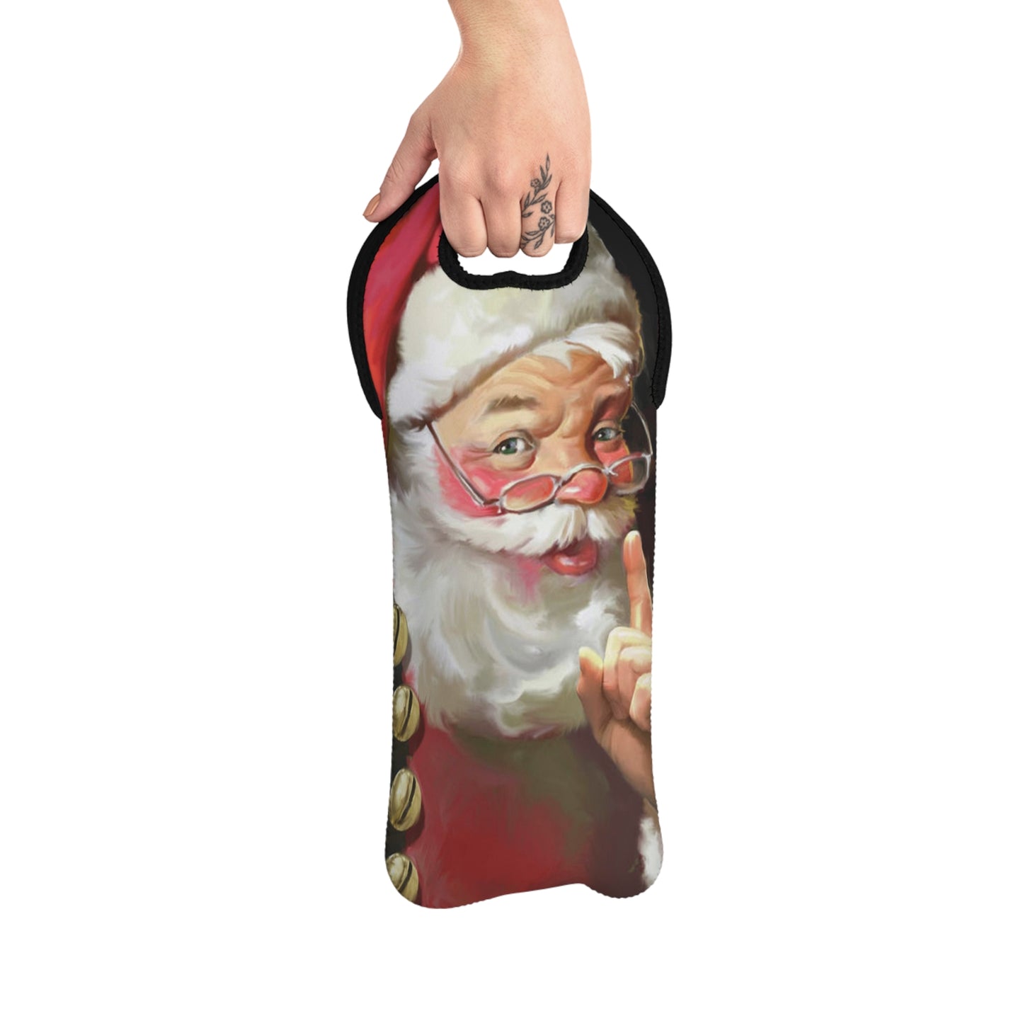 Quite Santa Wine Tote Bag (ai B & J Collections)