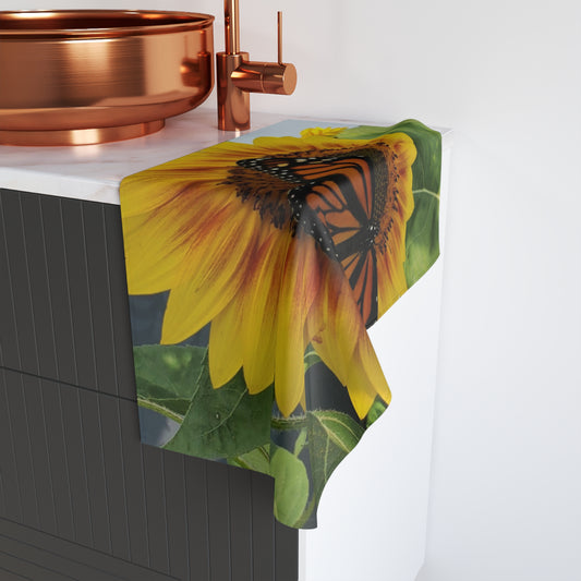 Happy Sunflower Hand Towel (Enchanted Exposures By Tammy Lyne Collection)