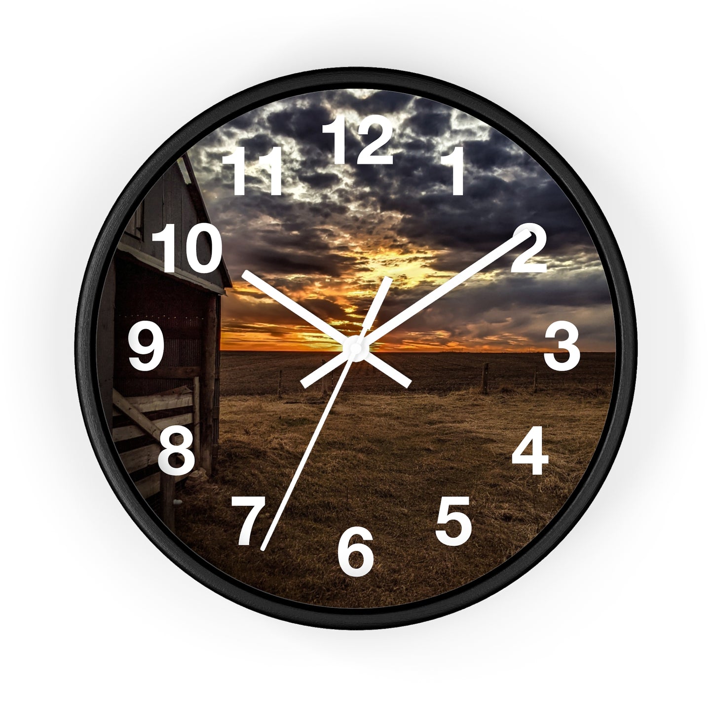 Gray Skies Wall Clock (SP Photography Collection)