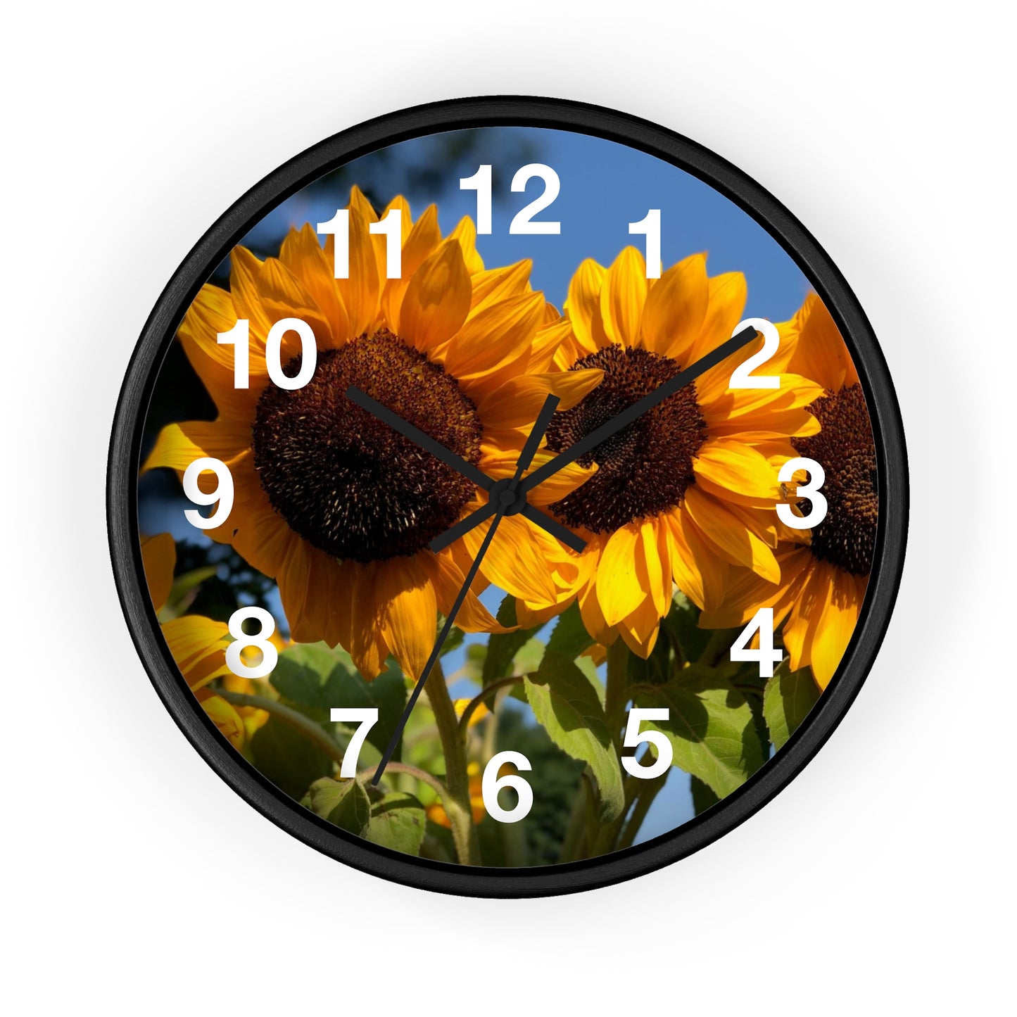 Bunched Sunflower Wall Clock (Custom Creations By Catelyn)