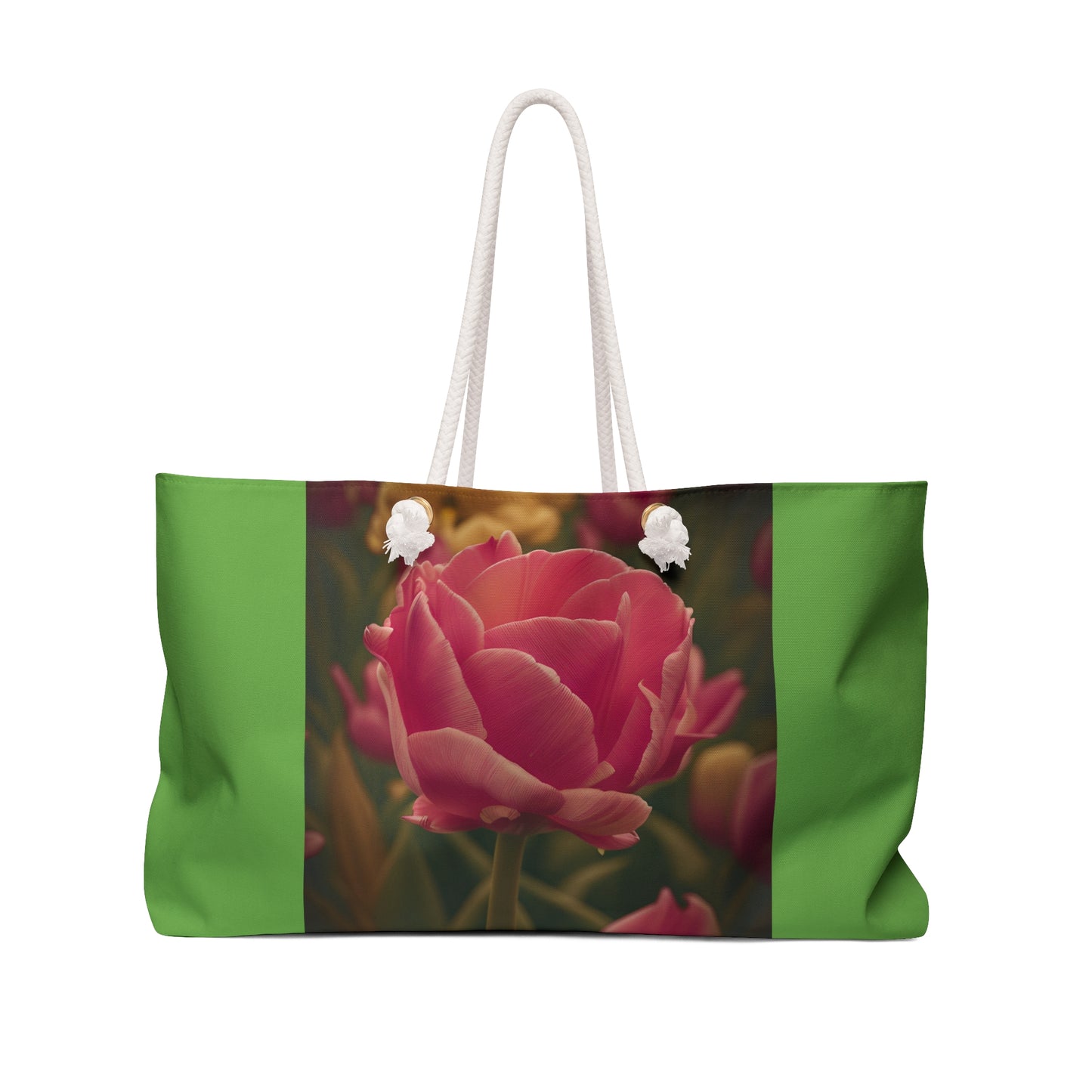 Pink Buttercup Weekender Bag (SP Photography Collection) GREEN