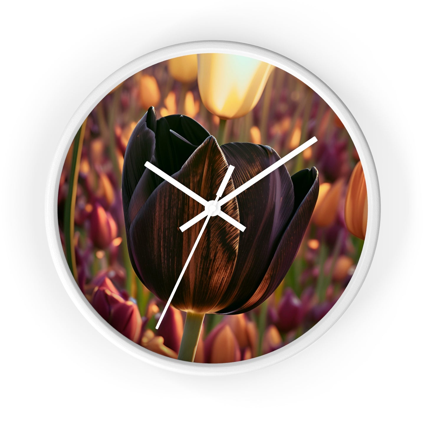 Purple Tulip Wall Clock (SP Photography Collection)