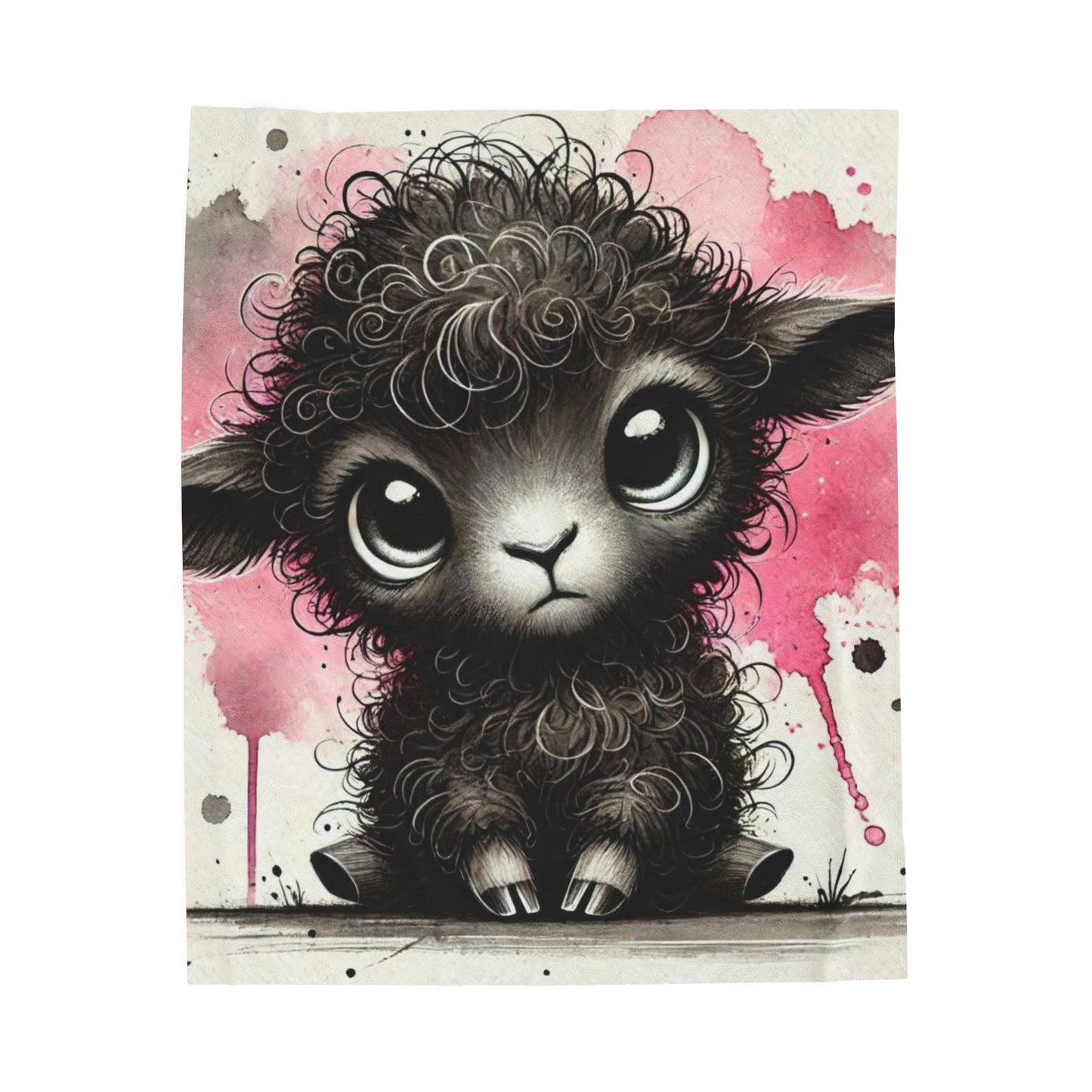 Black Sheep Velveteen Plush (aiB & J Collections)