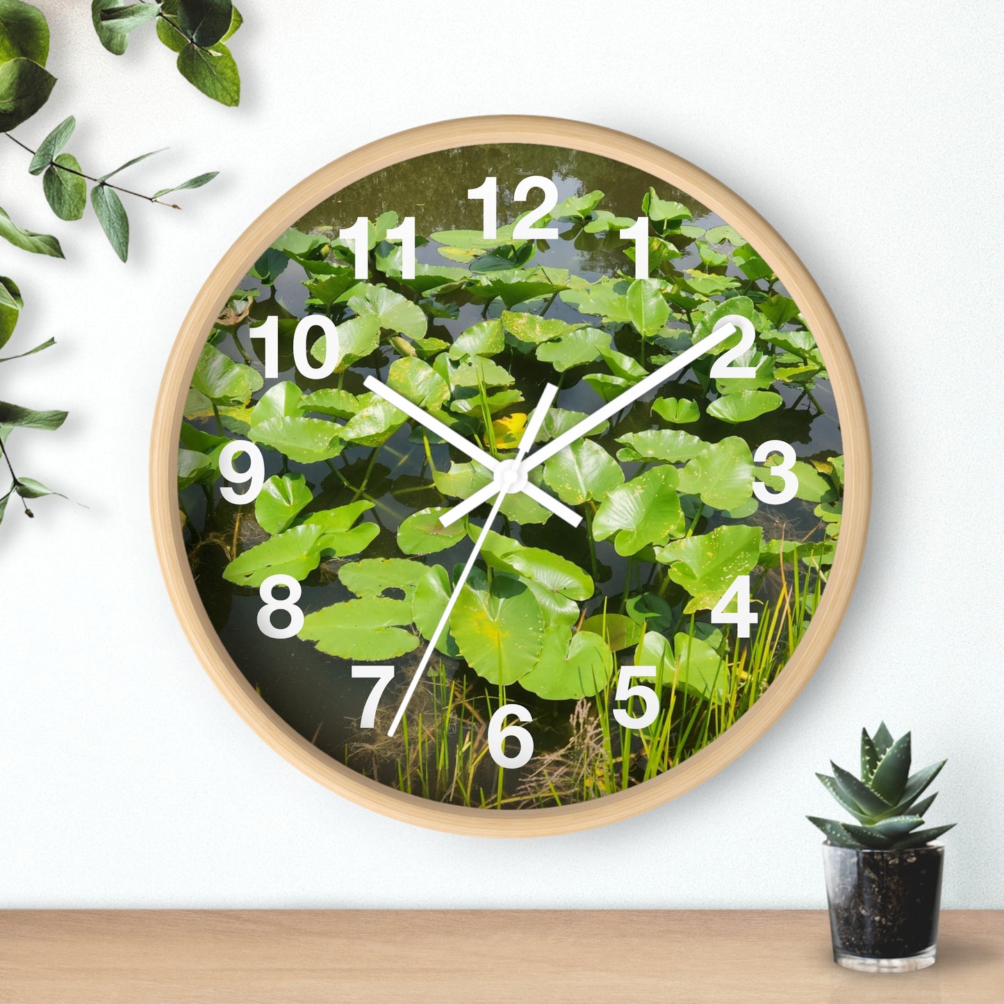 Lily Pad Wall Clock (B & J Collections)