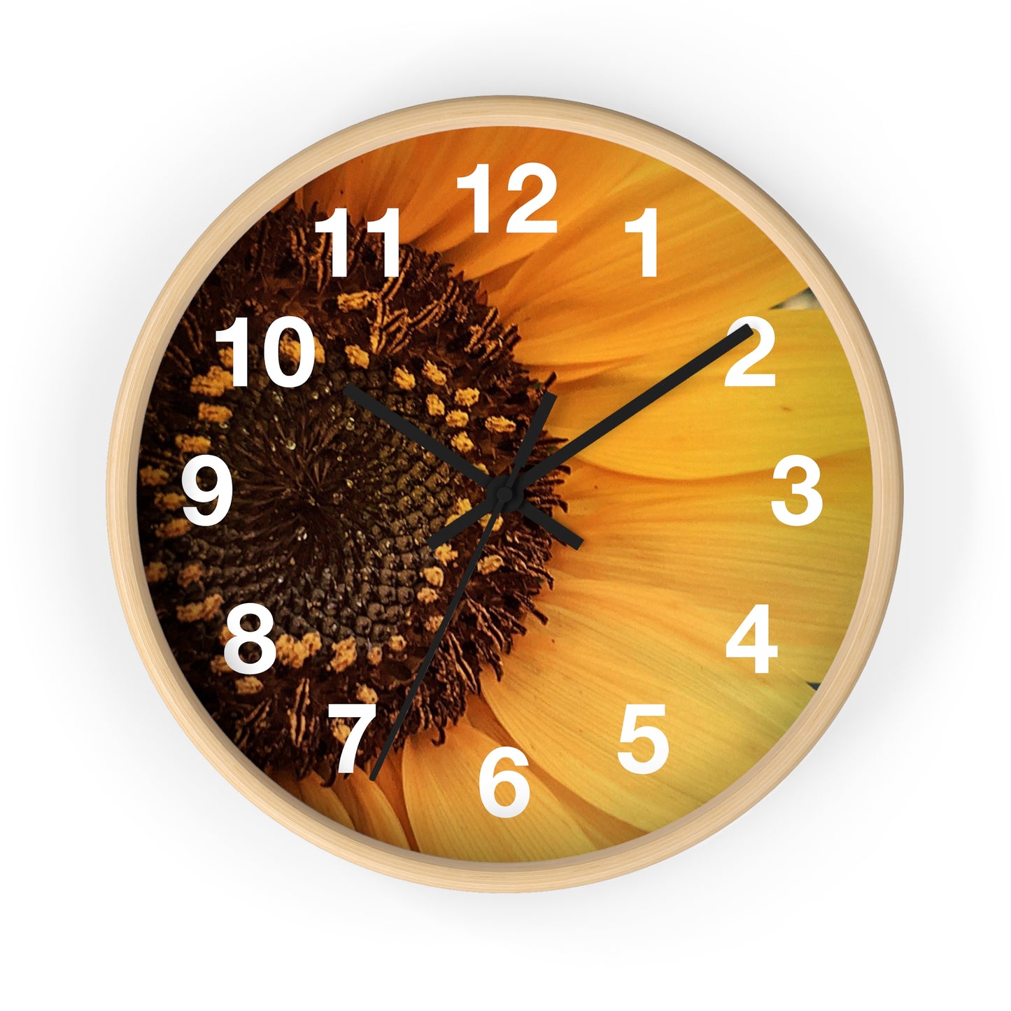 Sun Ray Sunflower Wall Clock (SP Photography Collection)