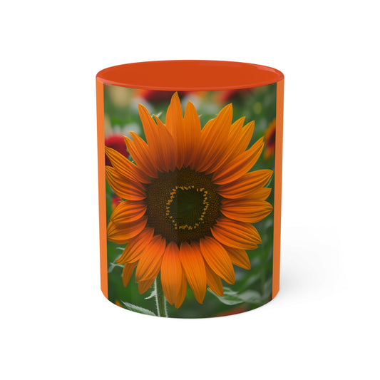 Orange Sunflower Mug, 11oz (SP Photography Collection)