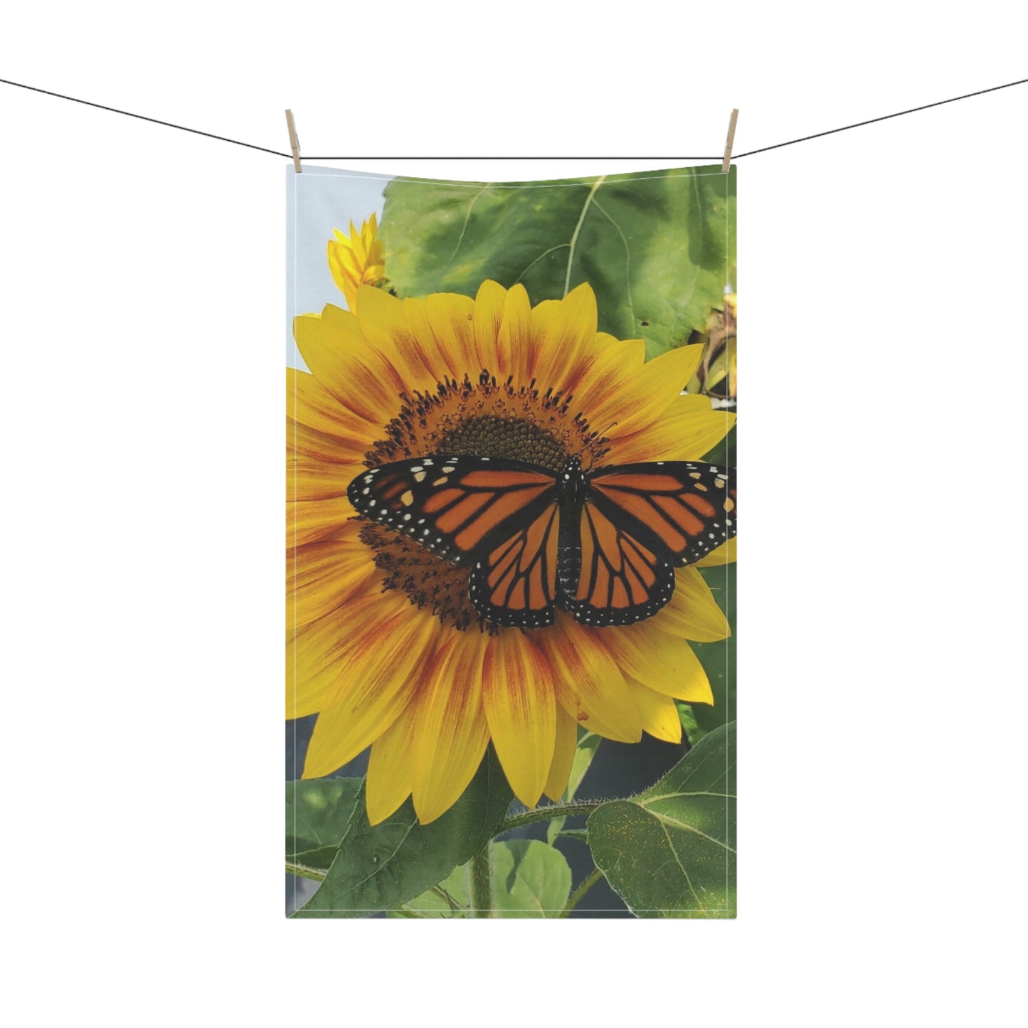 Happy Sunflower Kitchen Towel (Enchanted Exposures By Tammy Lyne)