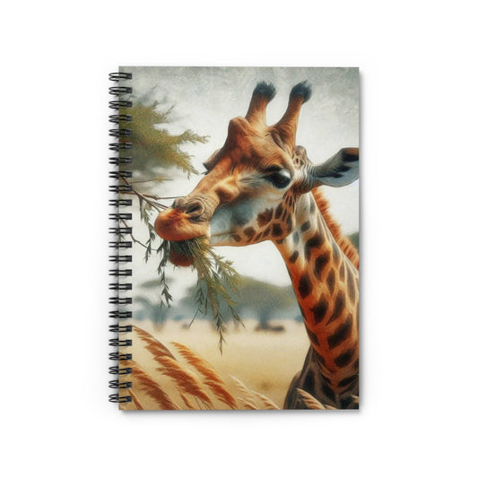 Giraffe Spiral Notebook - Ruled Line (aiB & J Collections)