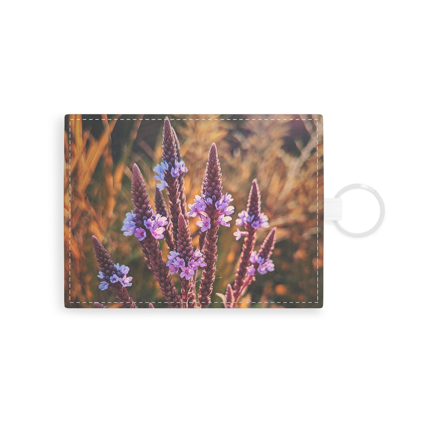 Purple Field Leather Card Holder (SP Photography Collection)