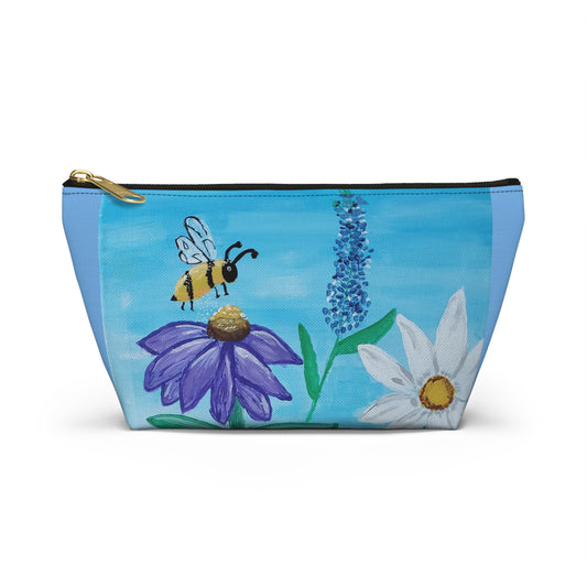 Busy Bee Accessory Pouch w T-bottom (Brookson Collection) BLUE