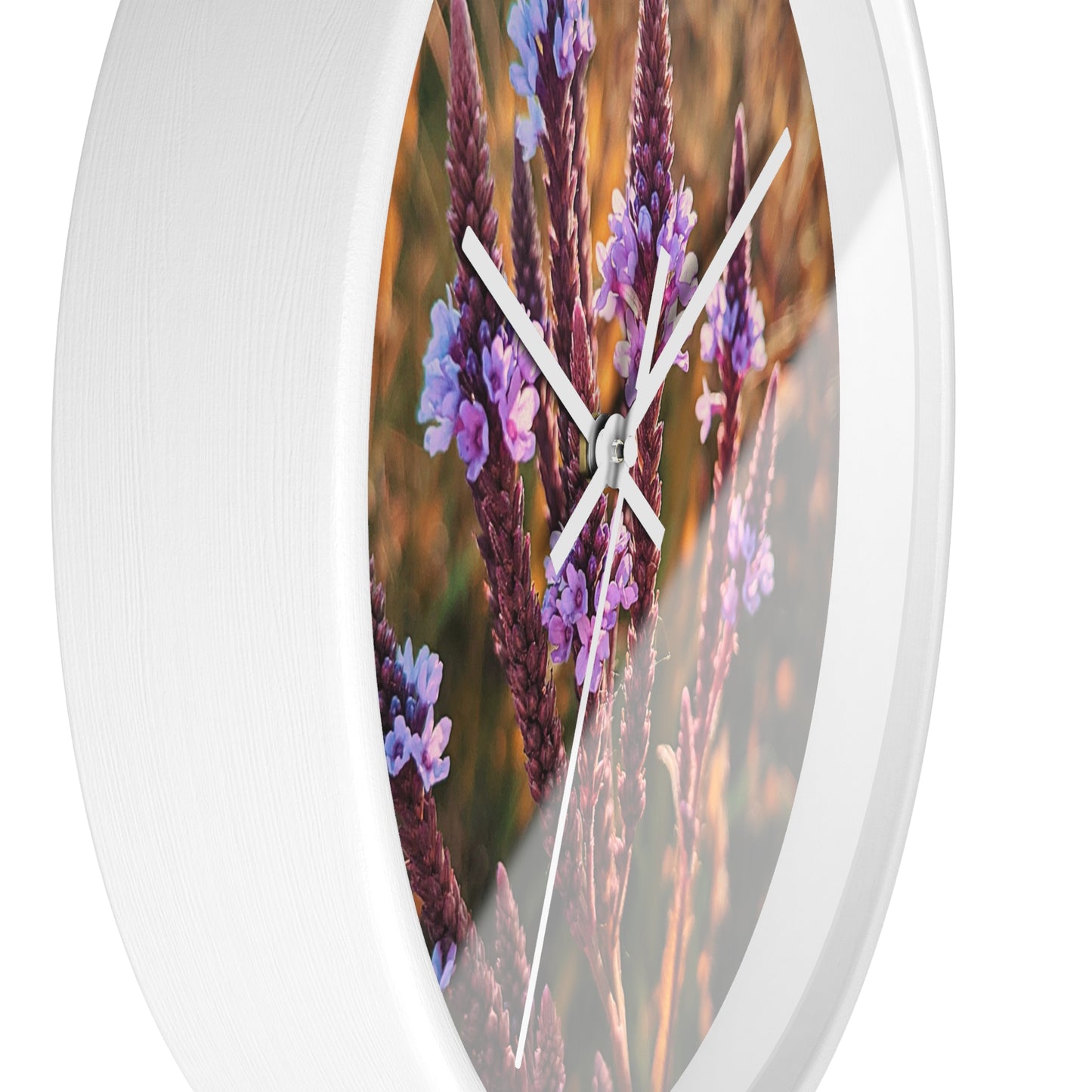 Purple Fields Wall Clock (SP Photography Collection)