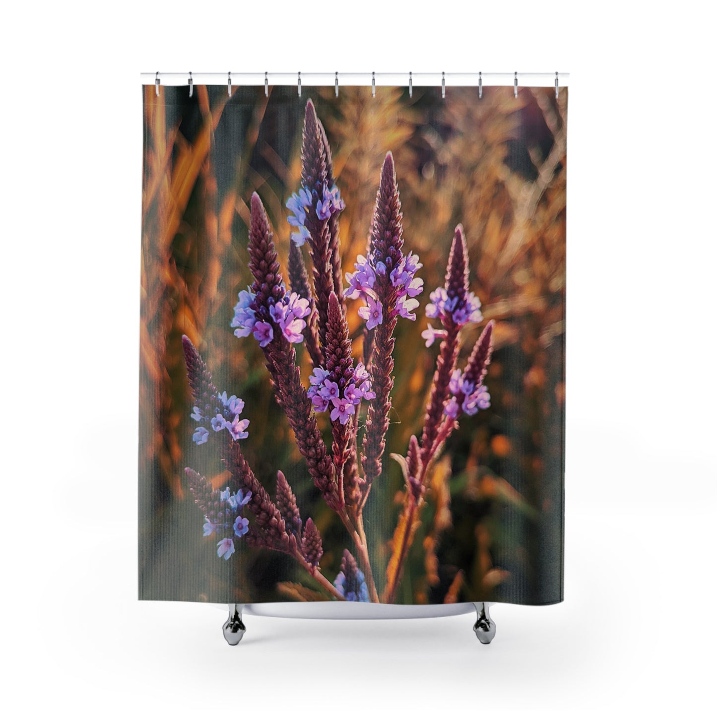 Purple Field Polyester Shower Curtain (SP Photography Collection)