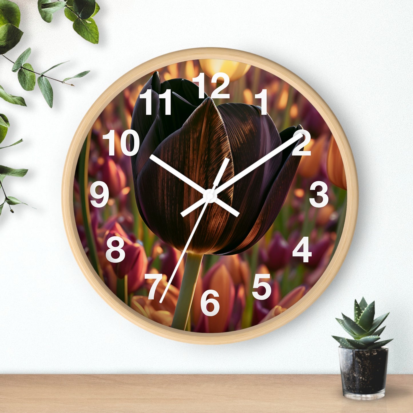 Purple Tulip Clock (SP Photography Collection)