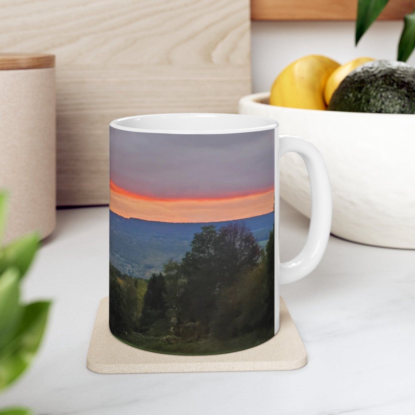 Orange Sky Ceramic Mug 11oz (B & J Collections)