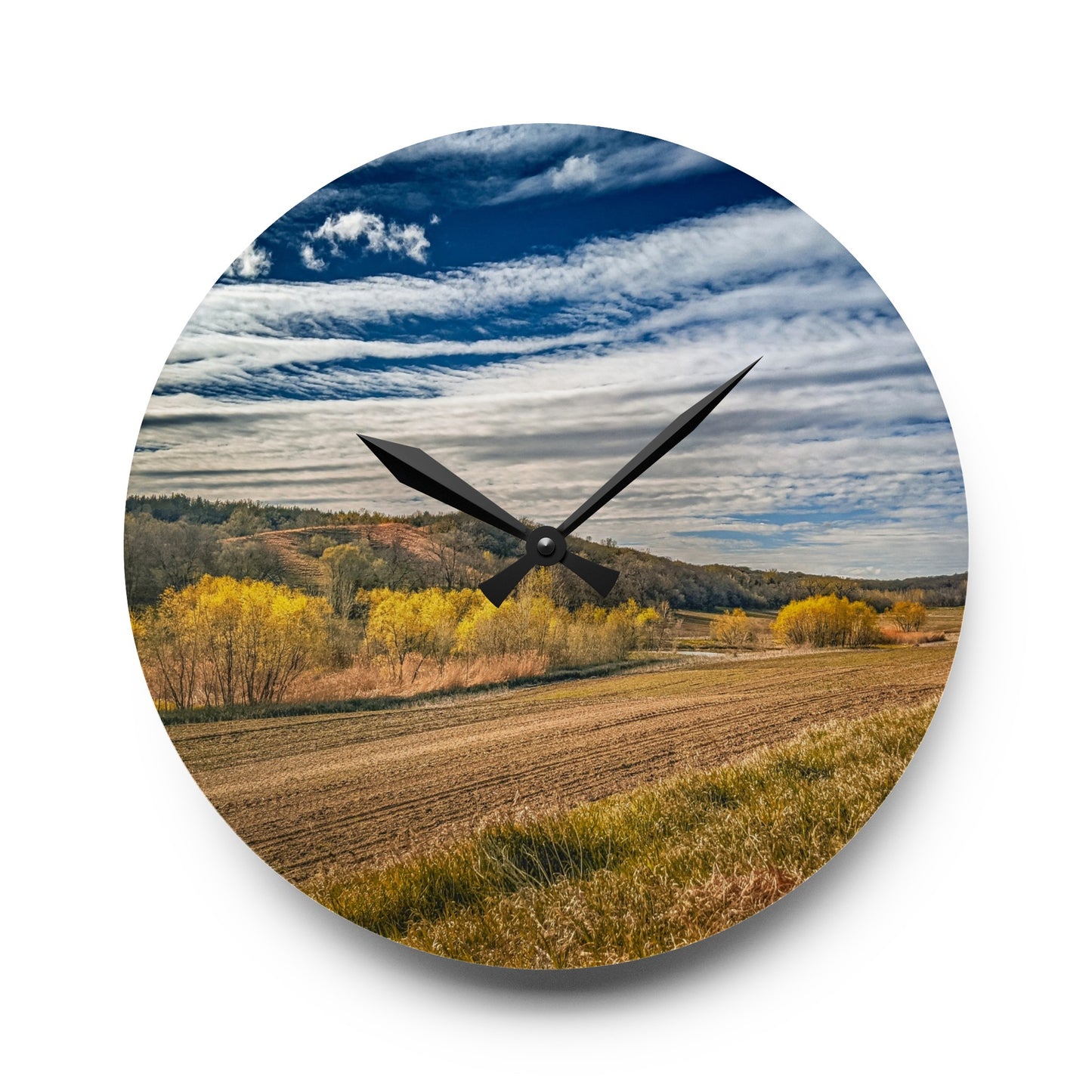 Dirt Road Sky Acrylic Wall Clock(SP Photography Collection)