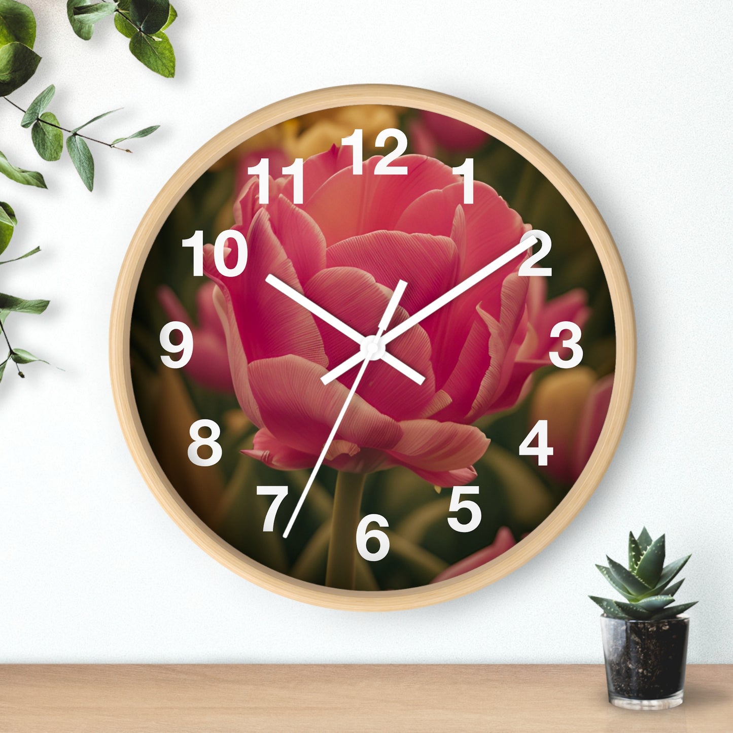 Pink Buttercup Clock (SP Photography Collection)