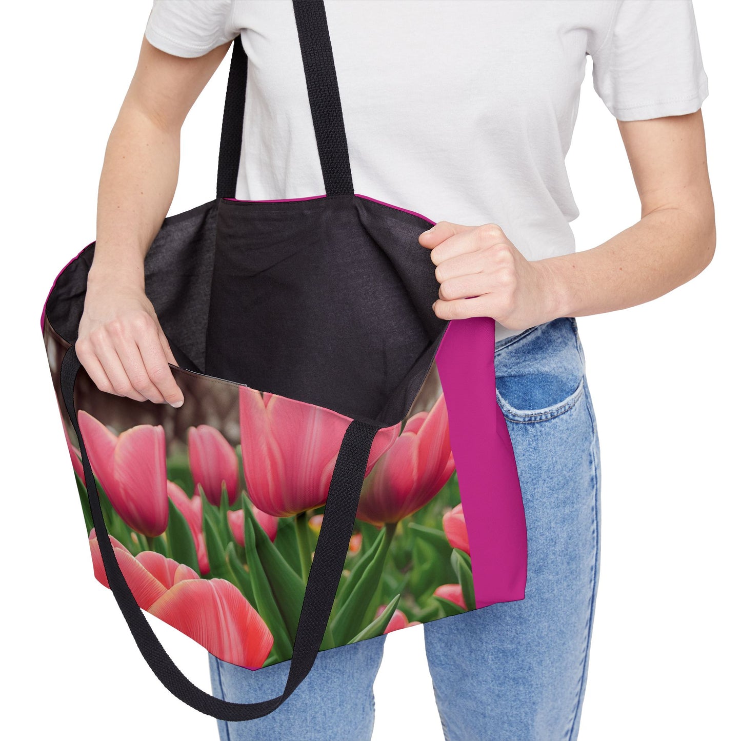 Tulips Weekender Tote Bag (SP Photography Collection) PINK