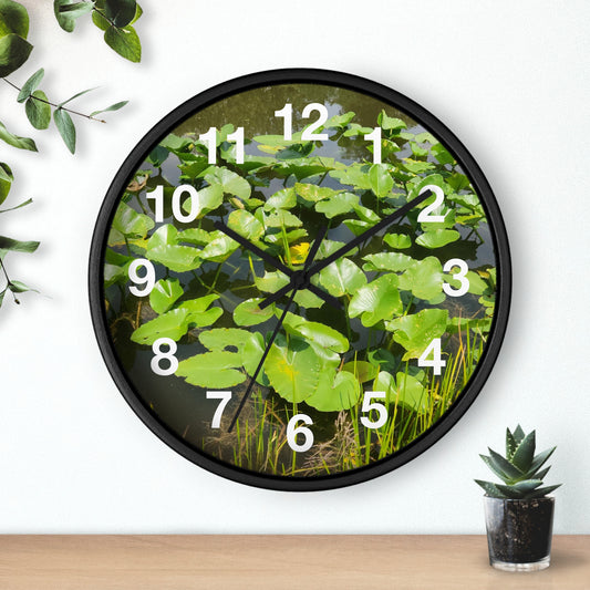 Lily Pad Wall Clock (B & J Collections)