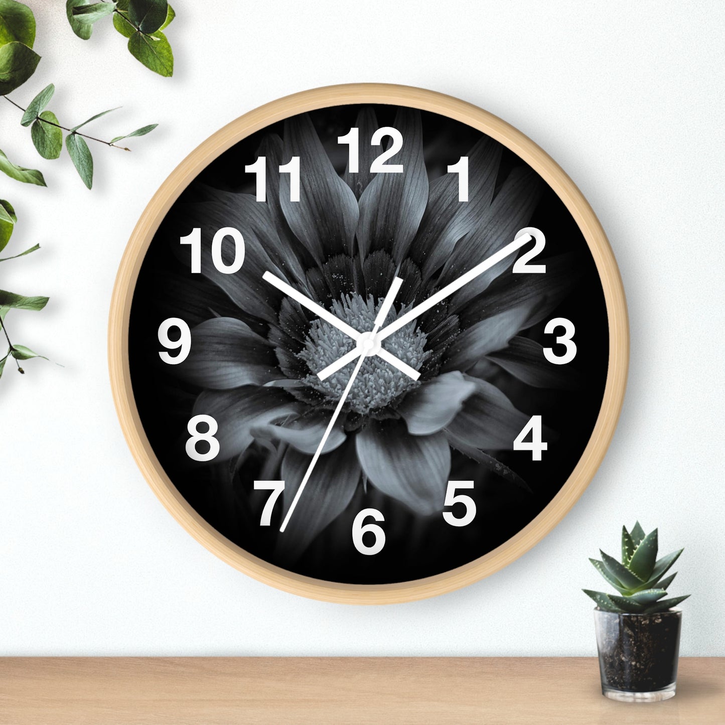 Midnight Bloom Wall Clock (SP Photography Collection)