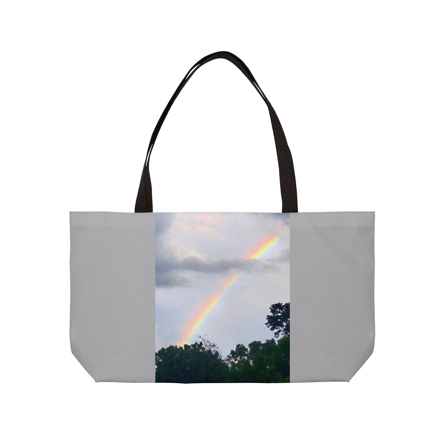 Rainbow Weekender Tote Bag (Enchanted Exposures By Tammy Lyne) GRAY