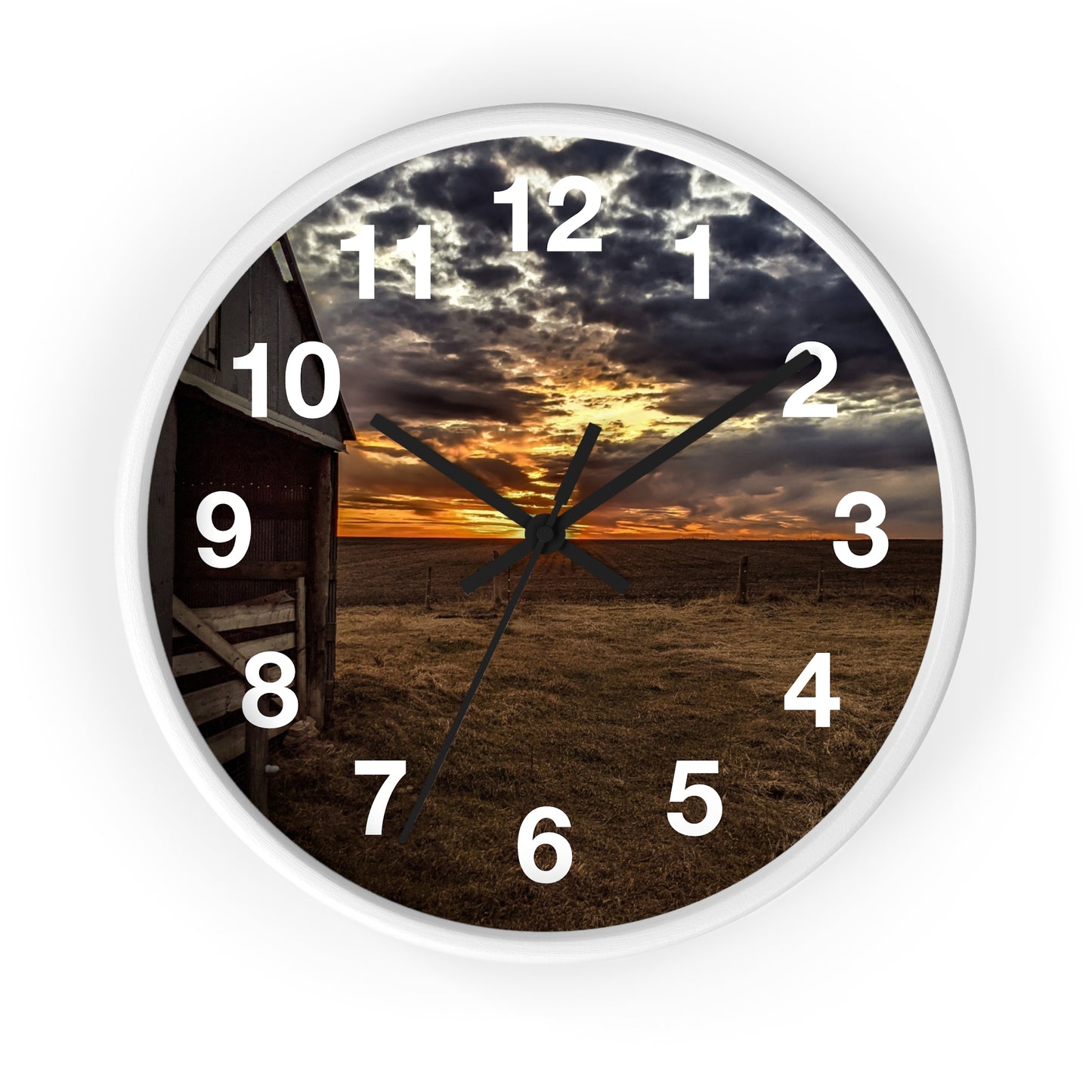 Gray Skies Wall Clock (SP Photography Collection)