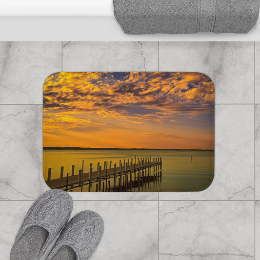 On the dock Bath Mat (SP Photography Collection)