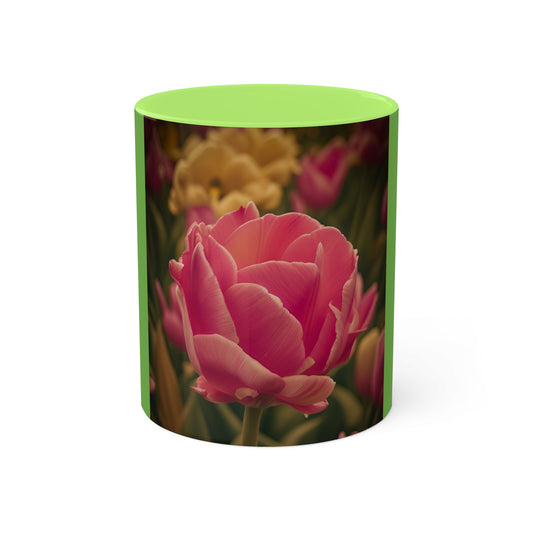 Pink Buttercup Mug, 11oz (SP Photography Collection) GREEN