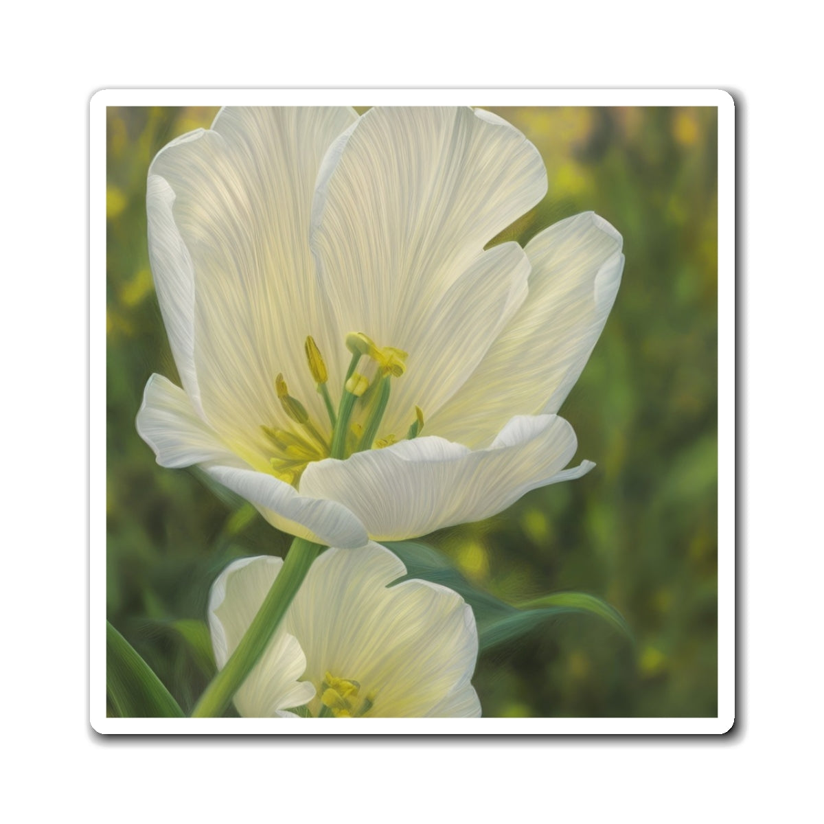 White Tulip Magnet (SP Photography Collection)