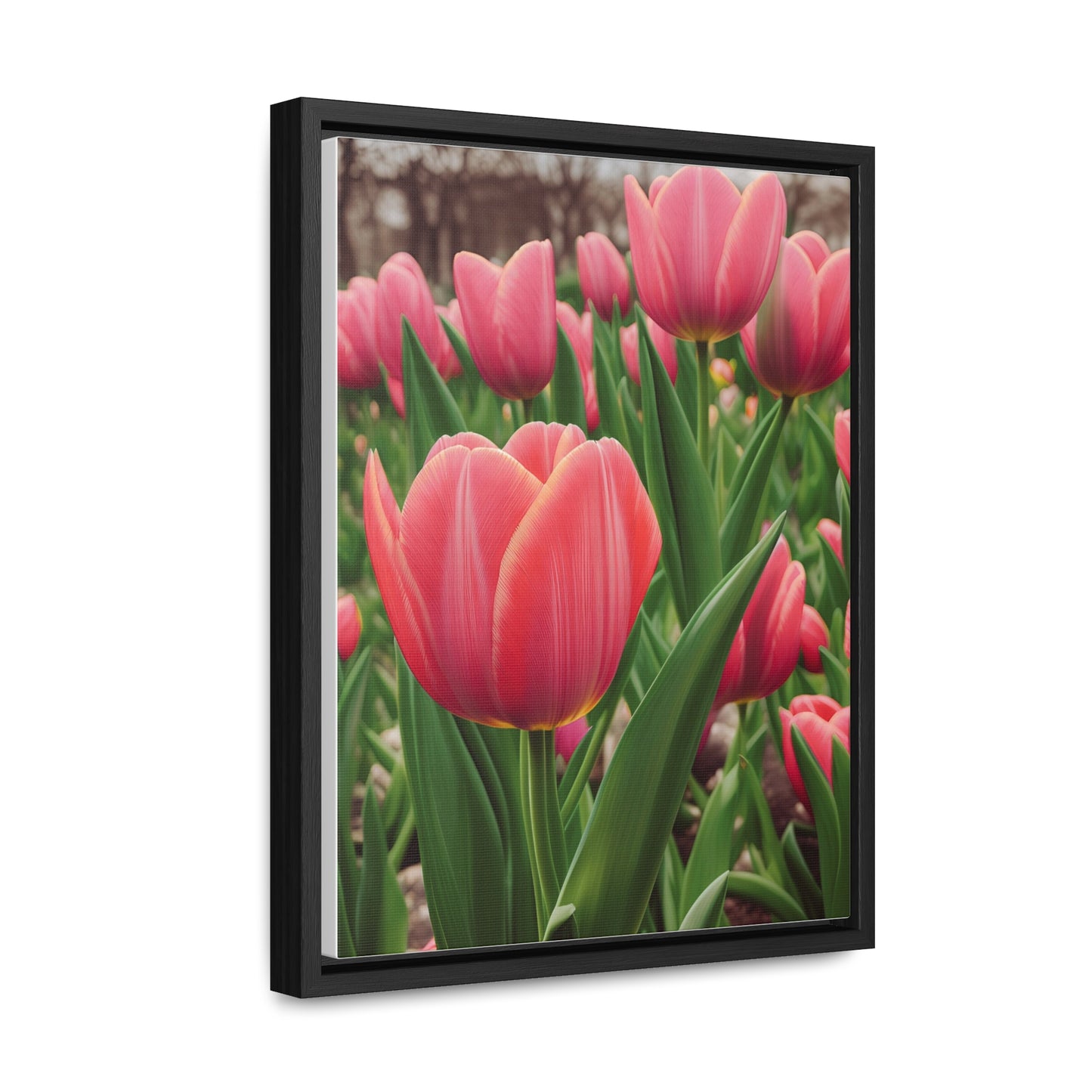 Pink Tulips Canvas Wraps, Vertical Frame (SP Photography Collection)