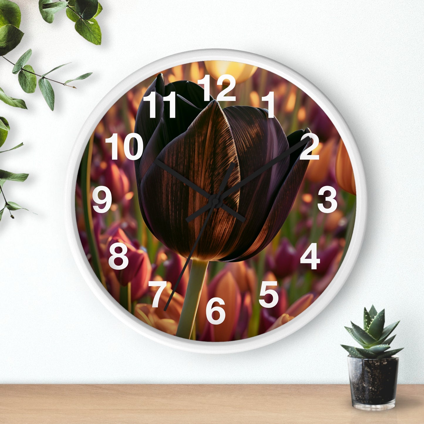 Purple Tulip Clock (SP Photography Collection)