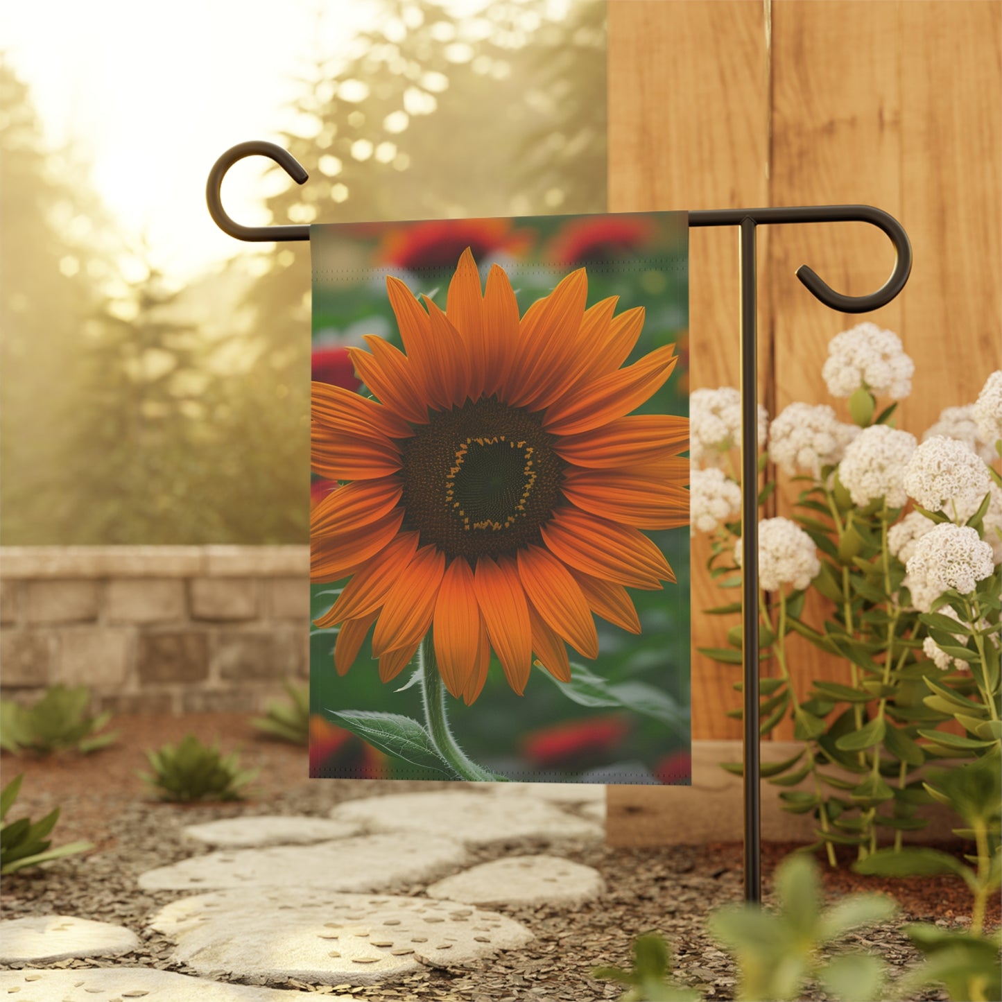 Orange Sunflower Flag Garden & House Banner (SP Photography Collection) (Pole not included)